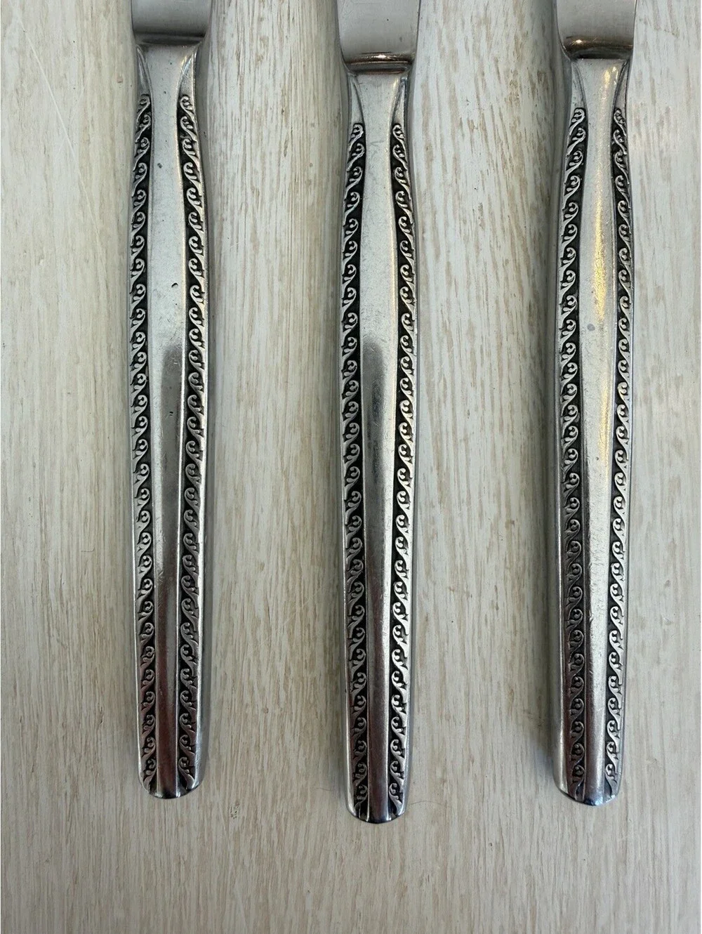 National Stainless “Granada” Dinner Knives Set Of 5 Japan